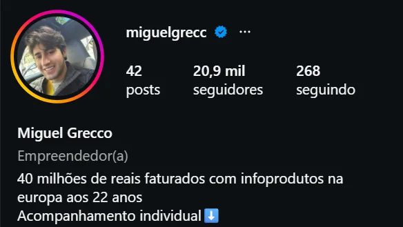 Perfil Instagram — Miguel Grecco